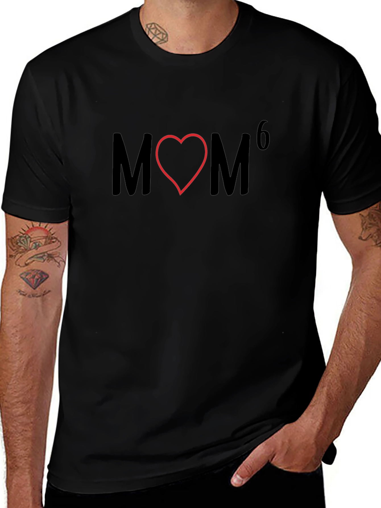 Funny MOM Heart Graphic Tee - Love Your Mom!
