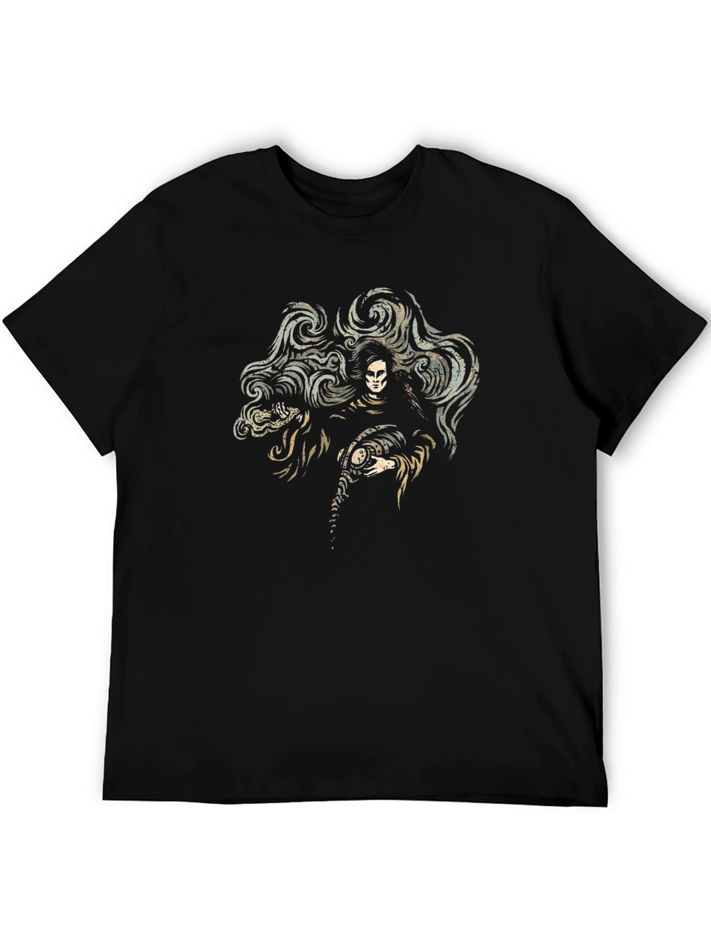 Gothic Grim Reaper Graphic T-Shirt