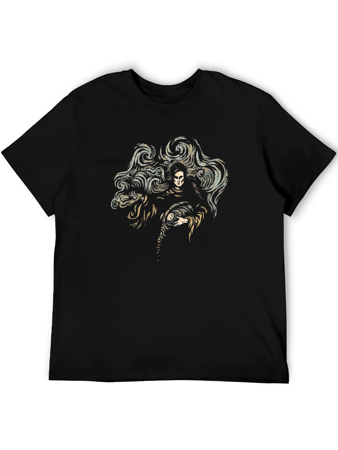 Gothic Grim Reaper Graphic T-Shirt