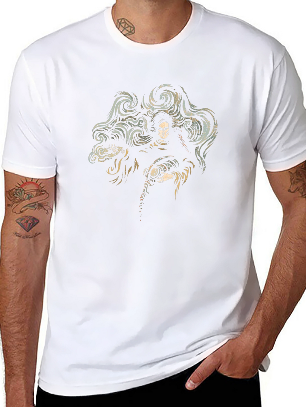 Gothic Grim Reaper Graphic T-Shirt