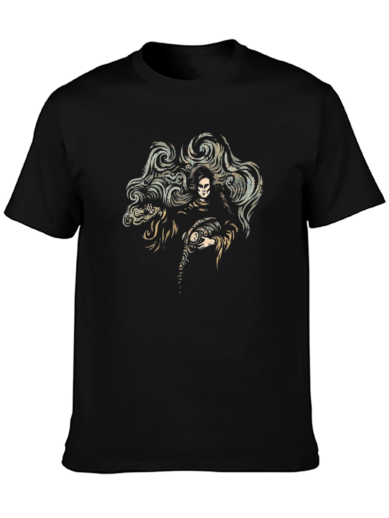 Gothic Grim Reaper Graphic T-Shirt
