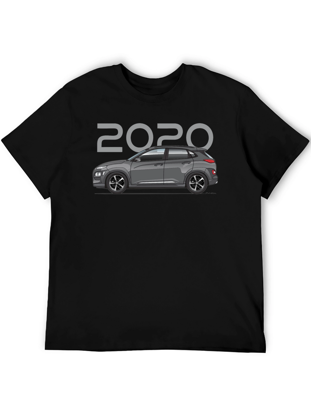 2020 Car Graphic T-Shirt - Black