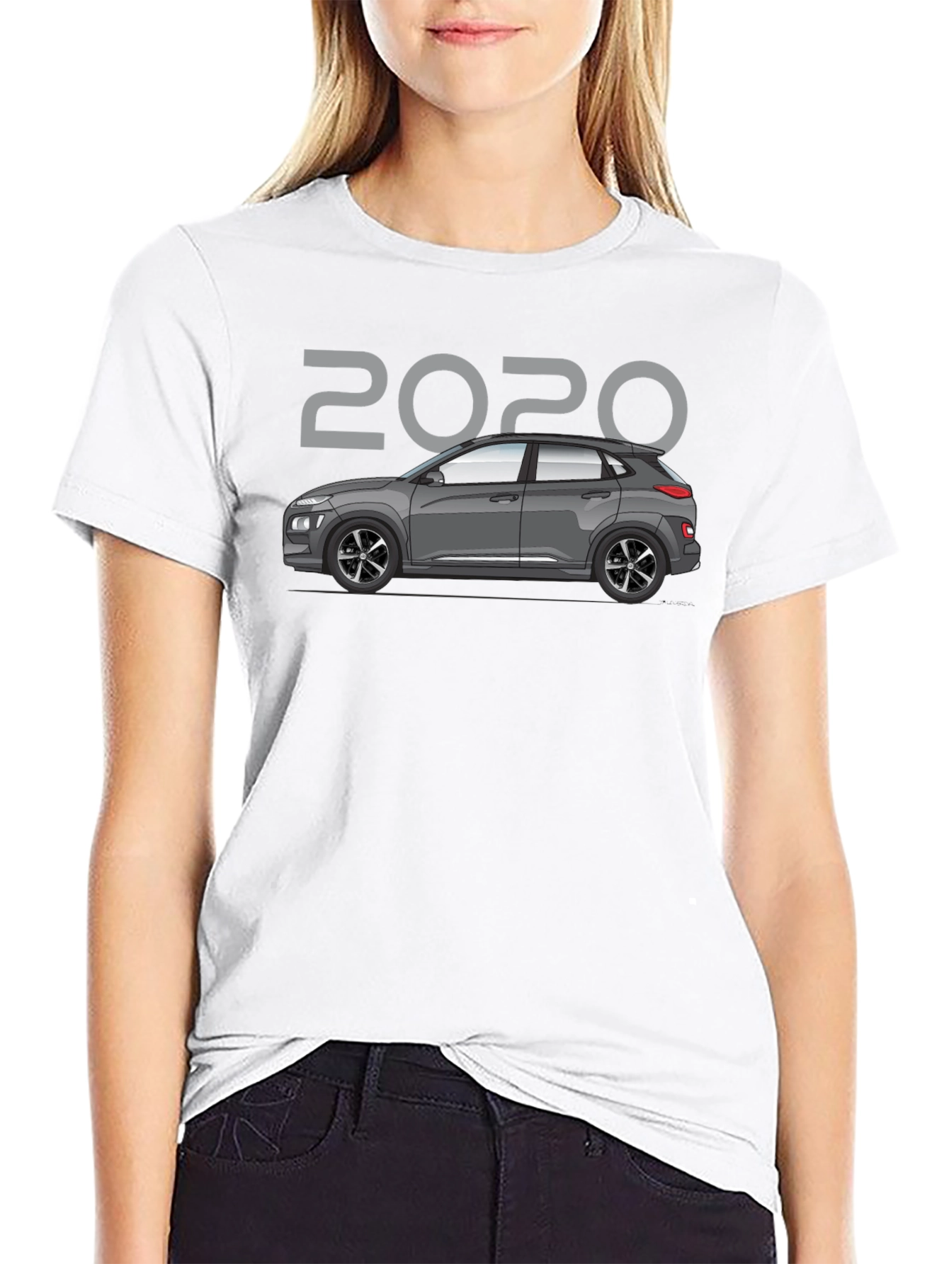 2020 Car Graphic T-Shirt - Black