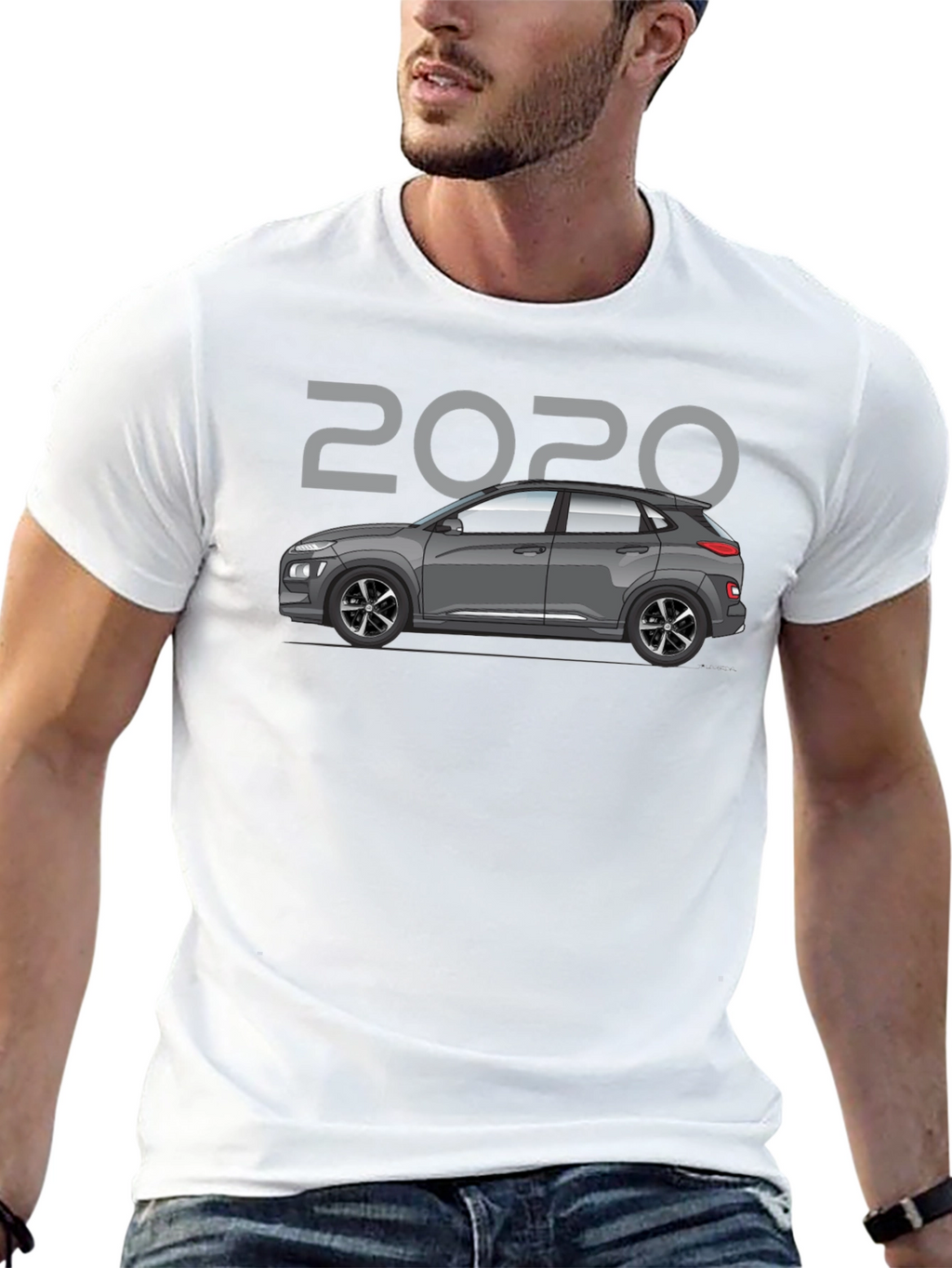 2020 Car Graphic T-Shirt - Black