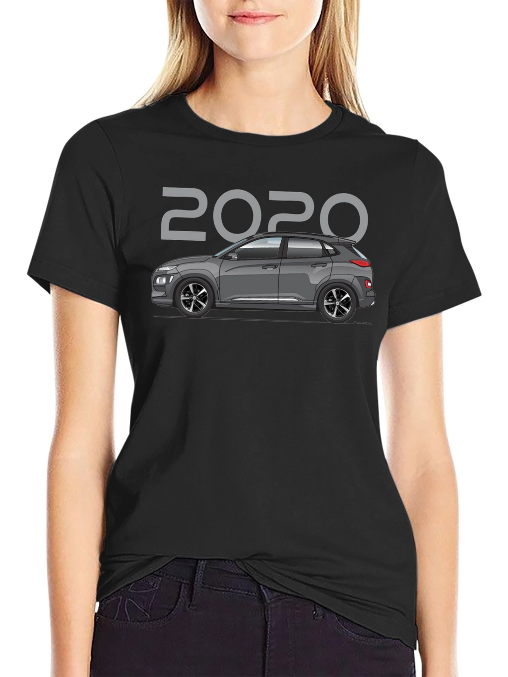 2020 Car Graphic T-Shirt - Black