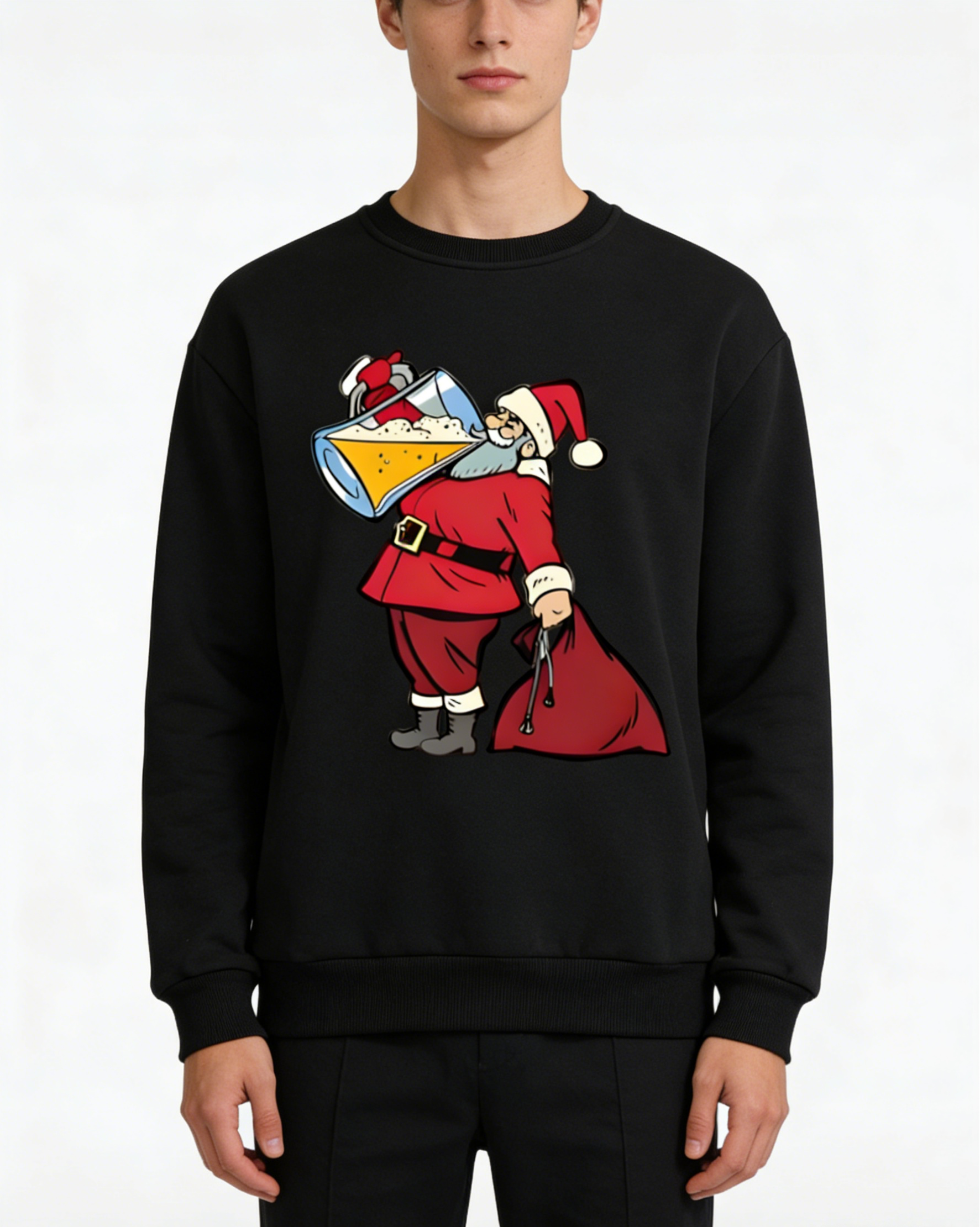 Santa Beer Festive Crewneck