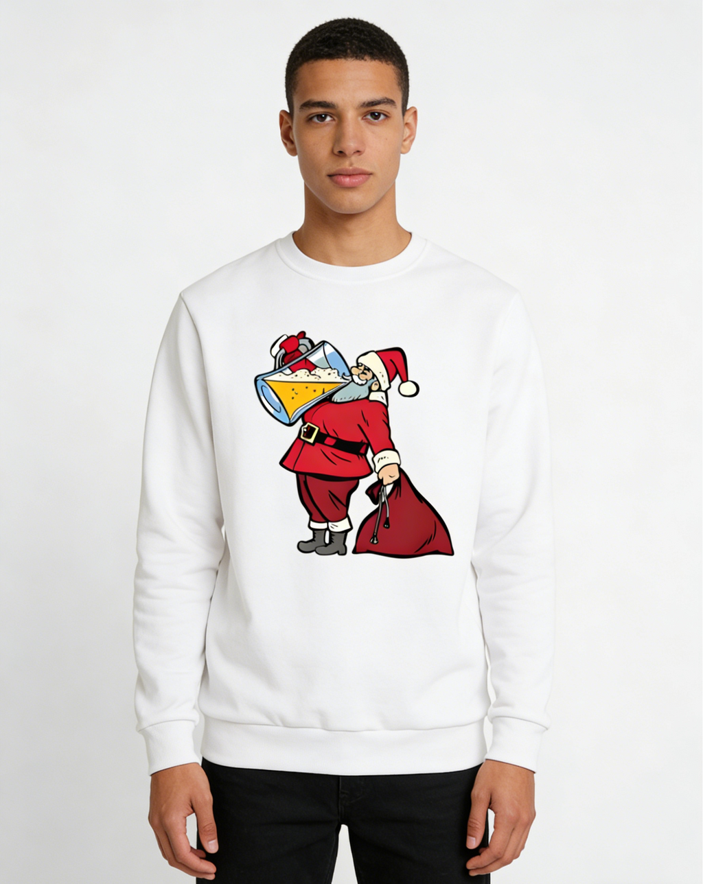 Santa Beer Festive Crewneck