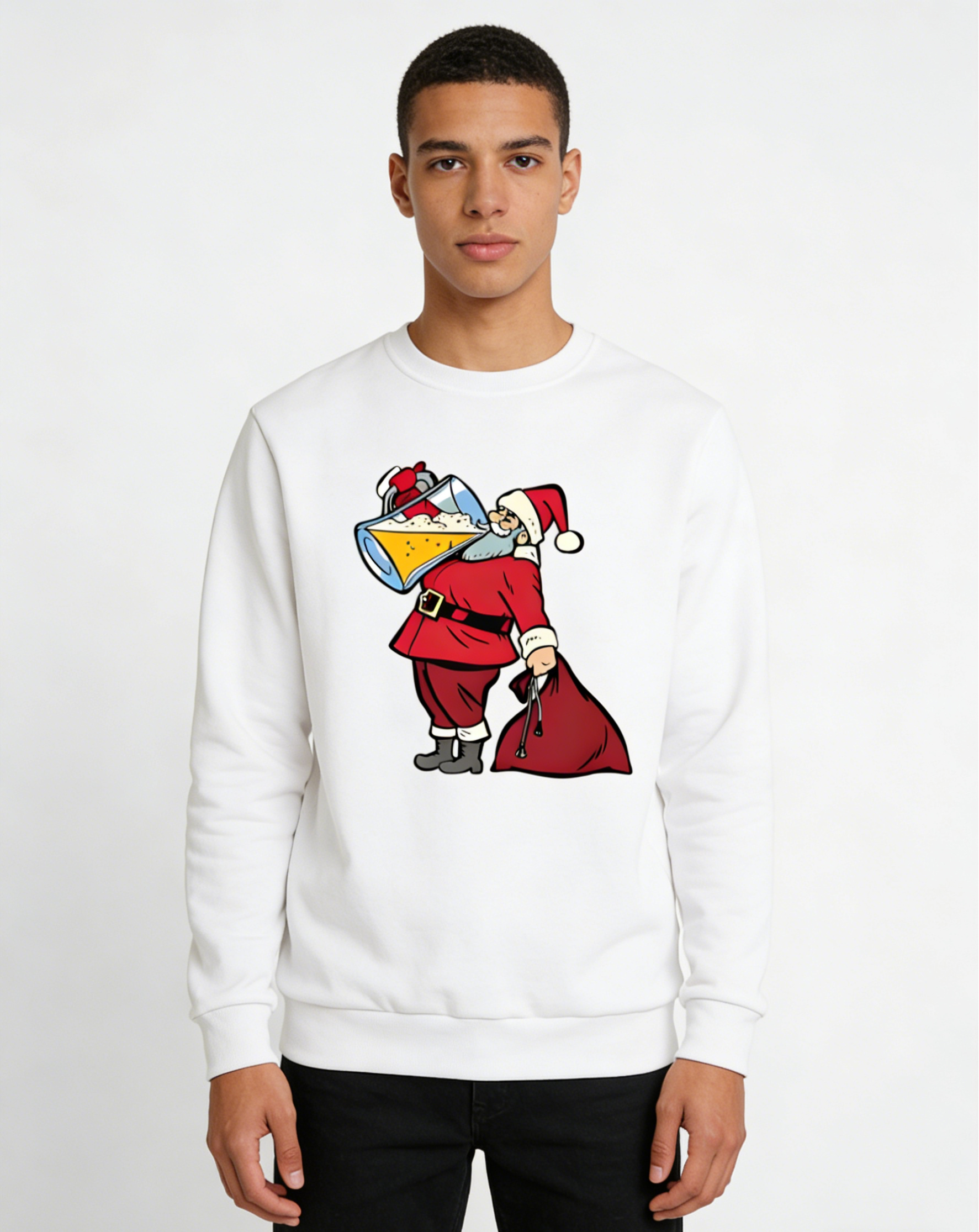 Santa Beer Festive Crewneck