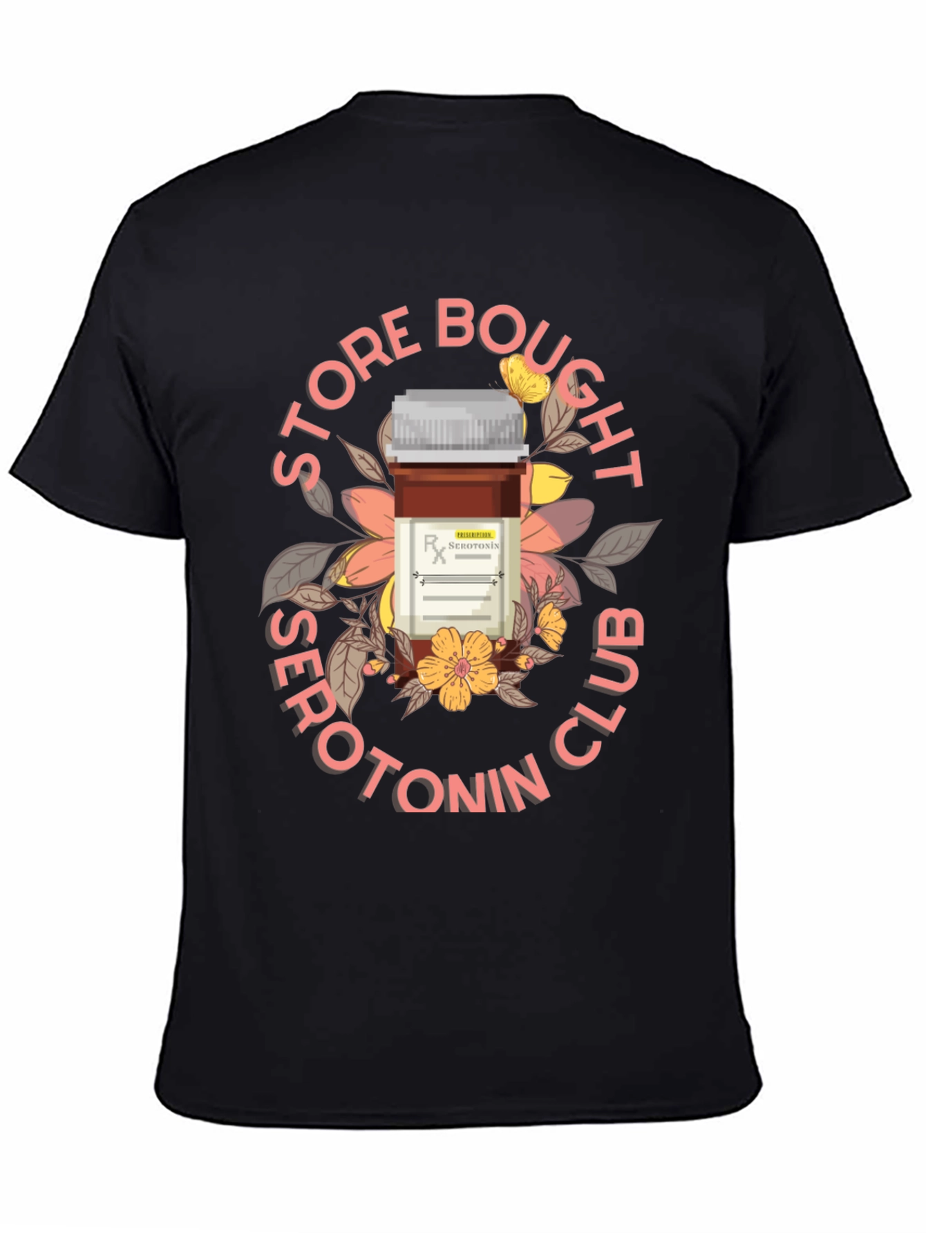 Serotonin Club T-Shirt - Black