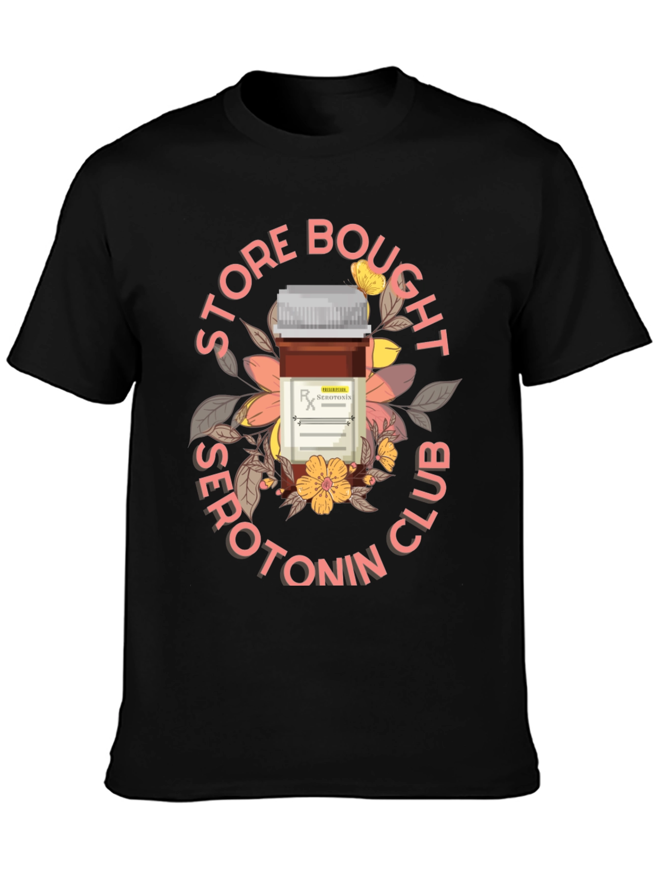 Serotonin Club T-Shirt - Black