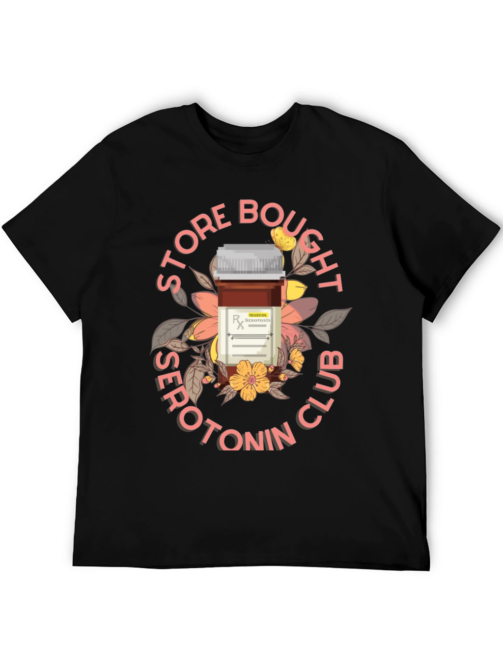 Serotonin Club T-Shirt - Black