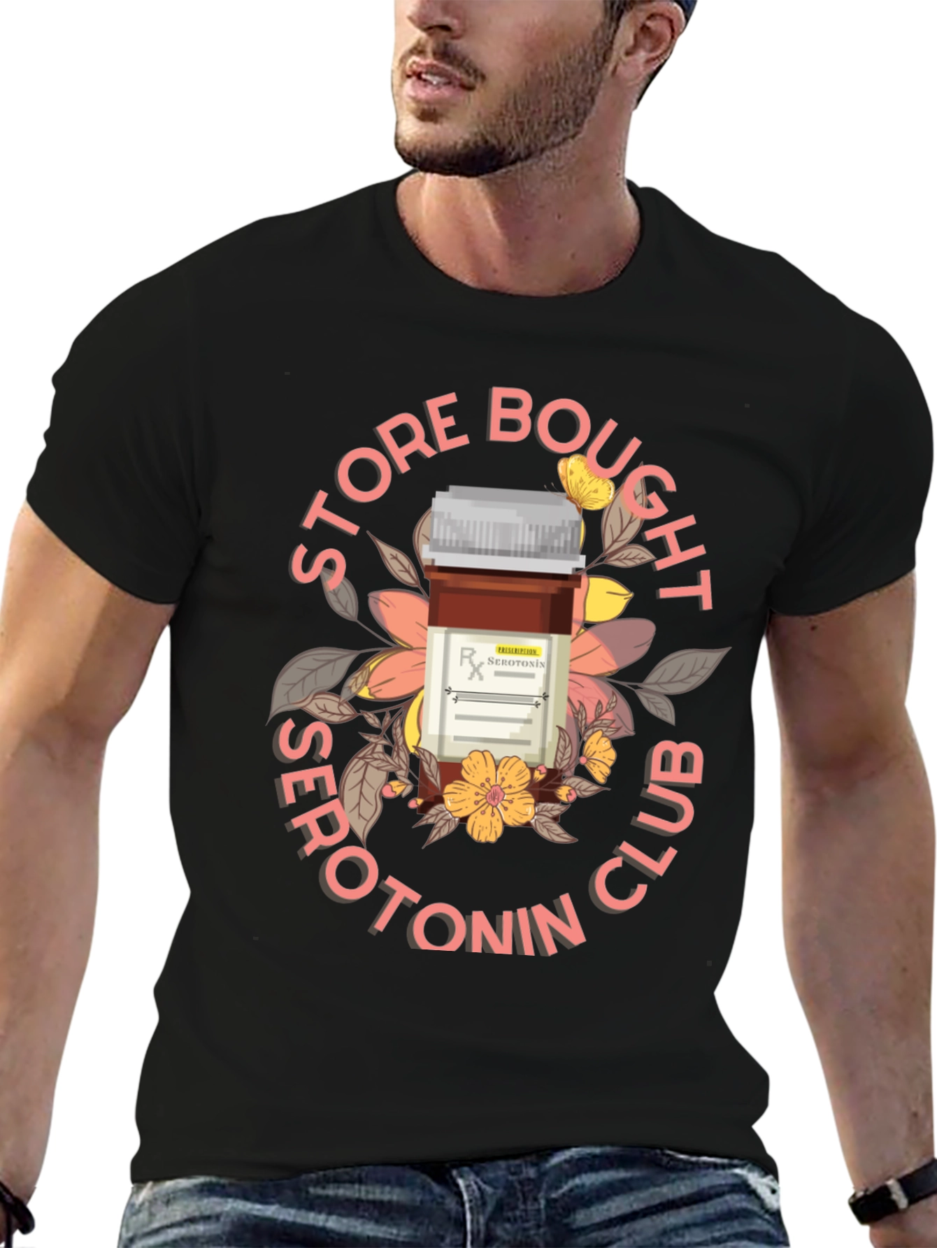 Serotonin Club T-Shirt - Black