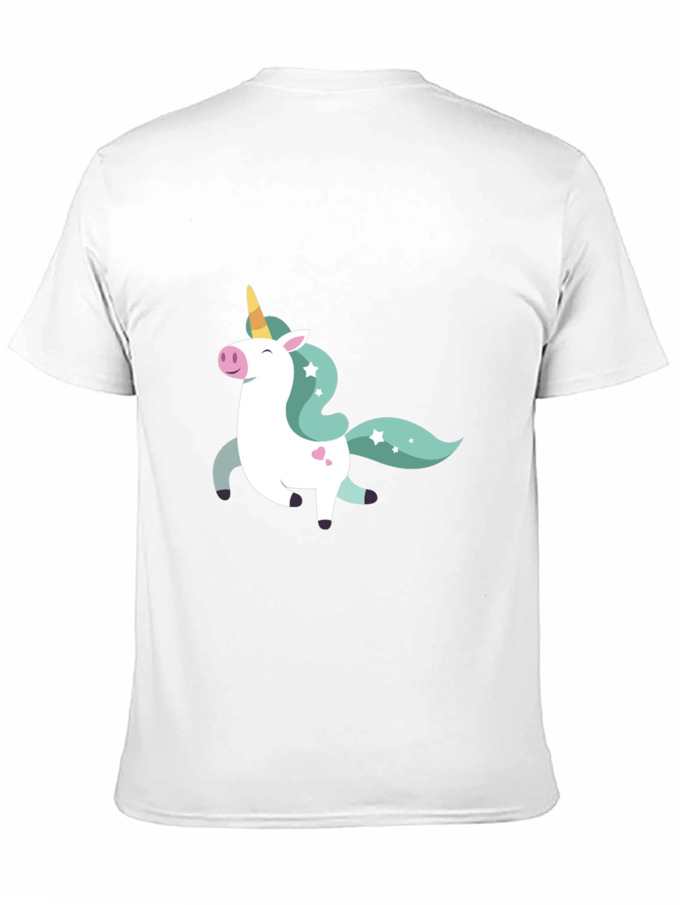 Unicorn Graphic Tee - Black Cotton Blend