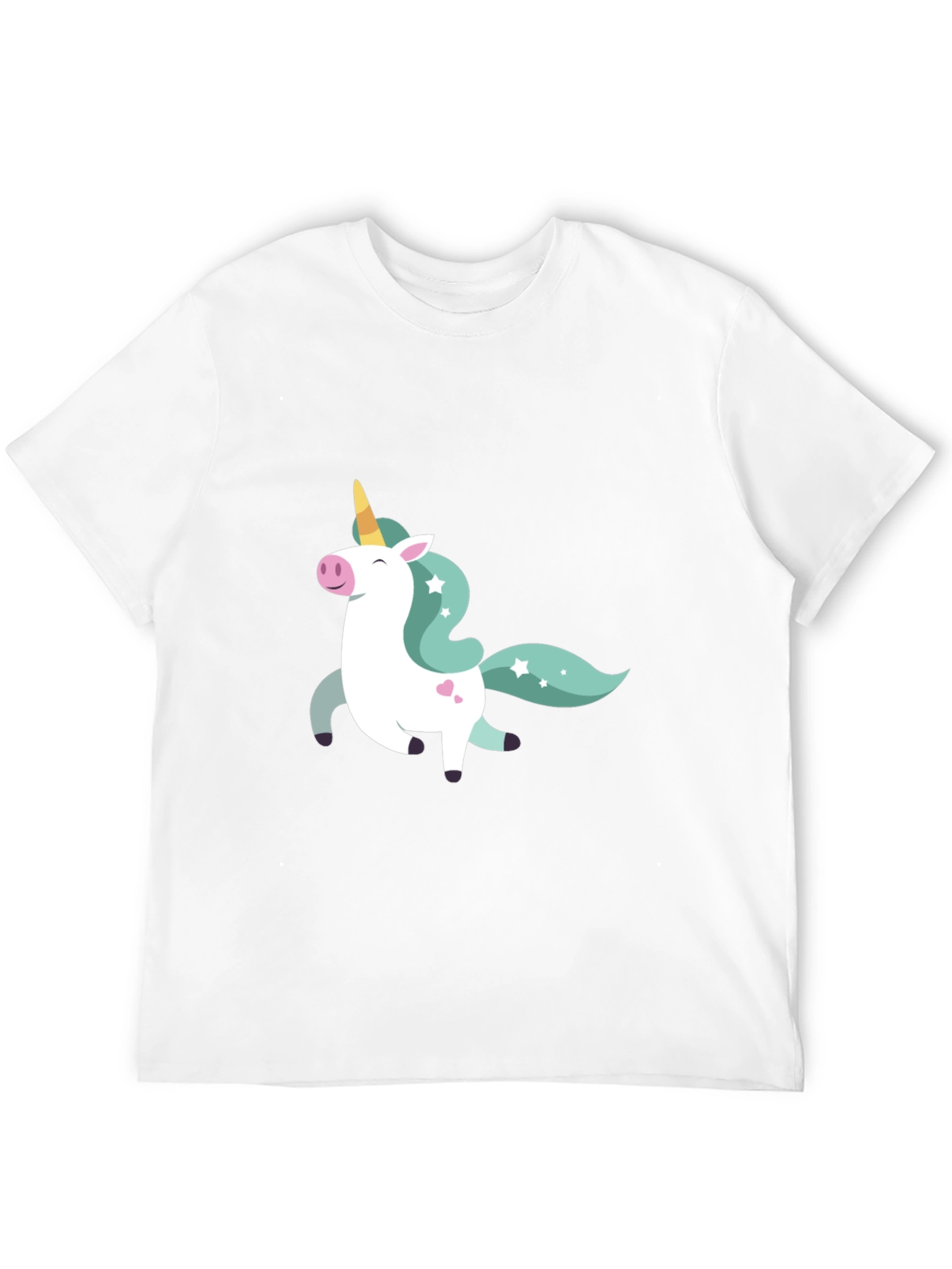 Unicorn Graphic Tee - Black Cotton Blend