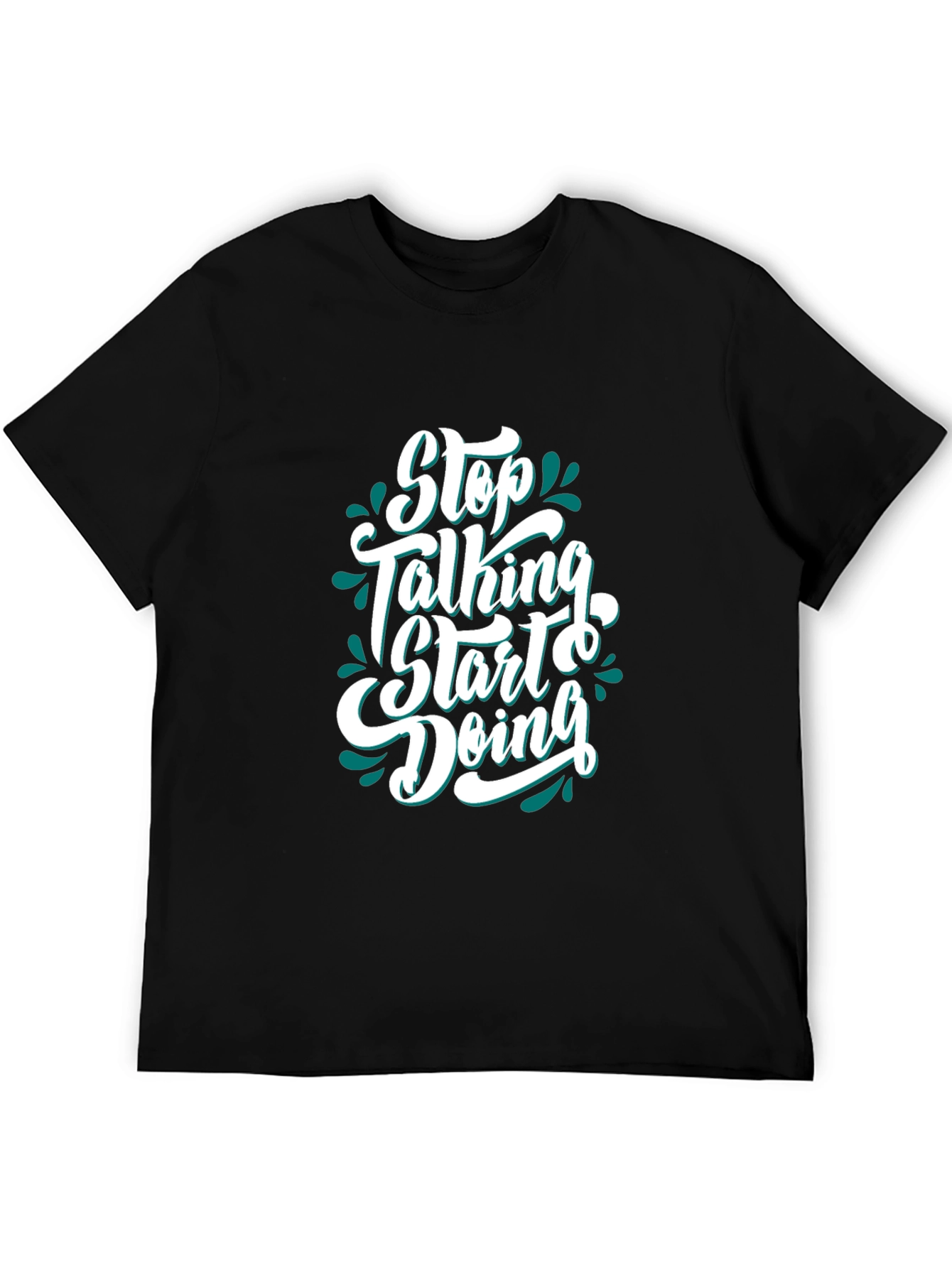 Motivational Graphic Tee - Stop Talking Start Doing