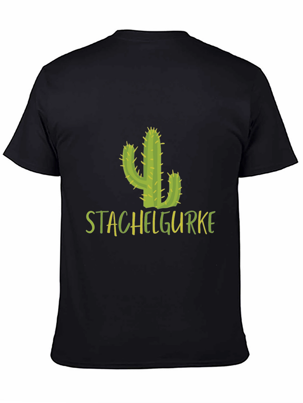 Stachelgurke Cactus T-Shirt - Black Cotton Tee