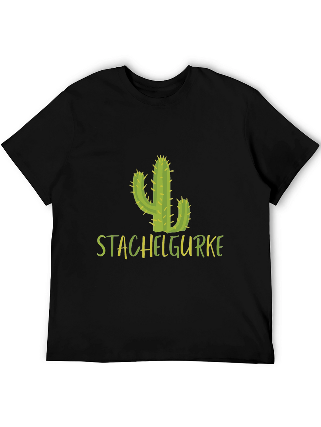 Stachelgurke Cactus T-Shirt - Black Cotton Tee