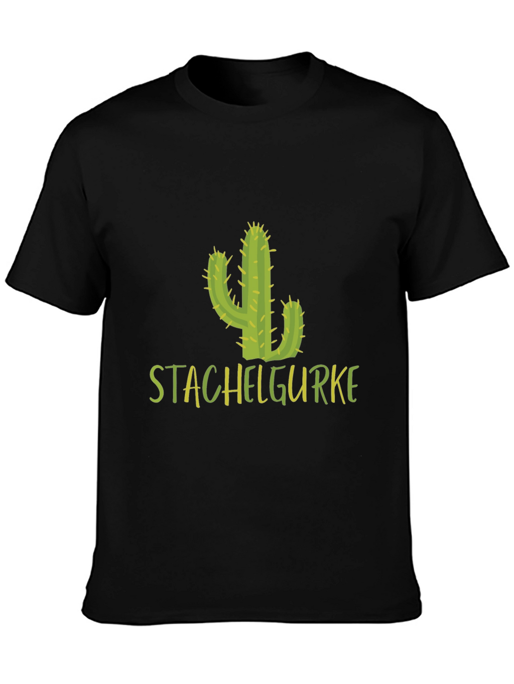 Stachelgurke Cactus T-Shirt - Black Cotton Tee