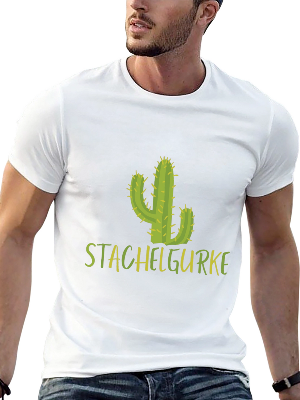 Stachelgurke Cactus T-Shirt - Black Cotton Tee