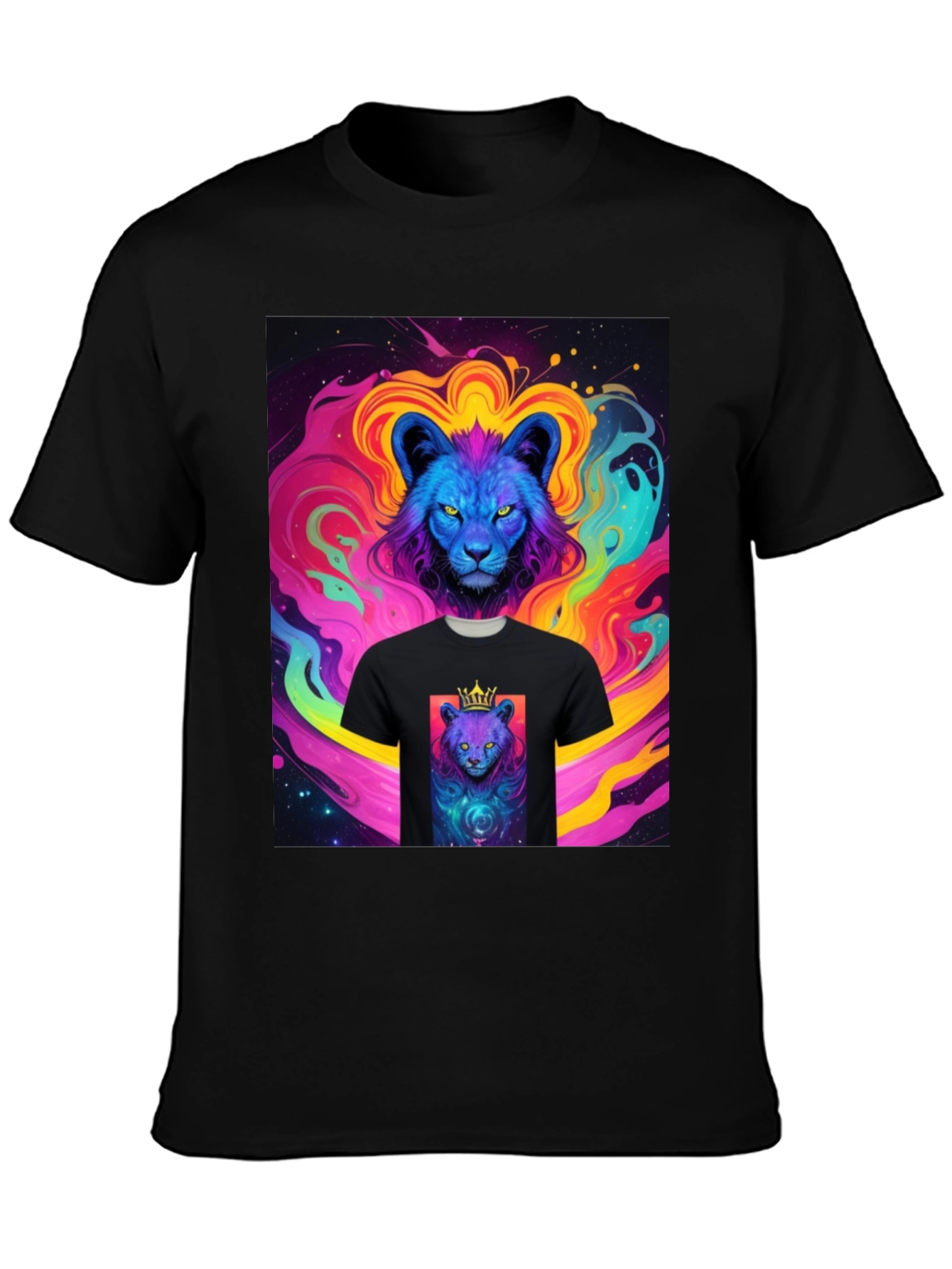 Lion King Graphic Tee - Colorful Design