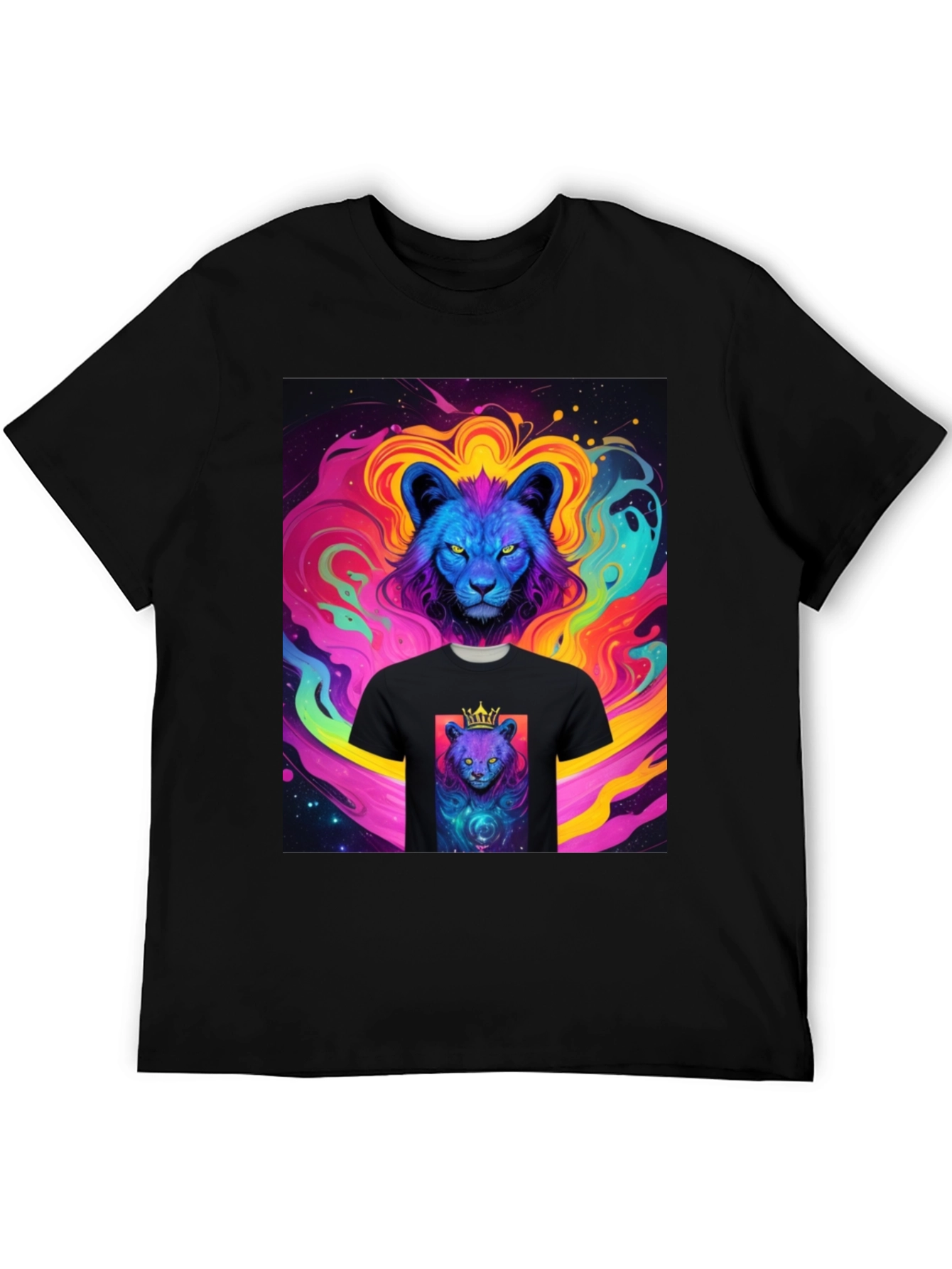 Lion King Graphic Tee - Colorful Design