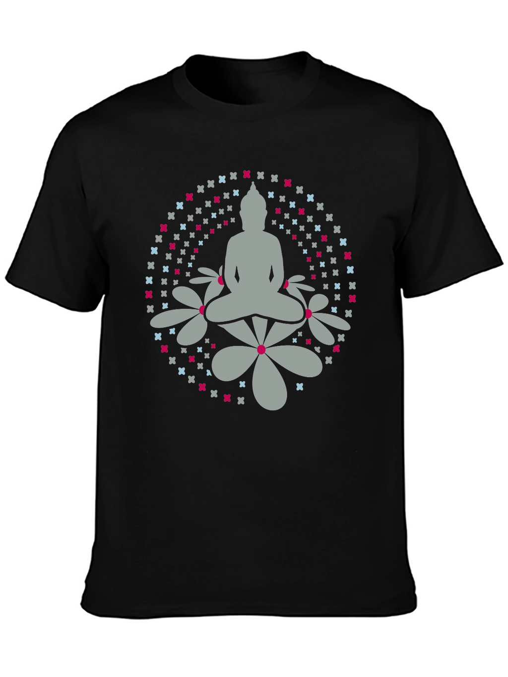 Buddha Flower Graphic T-Shirt - Unisex
