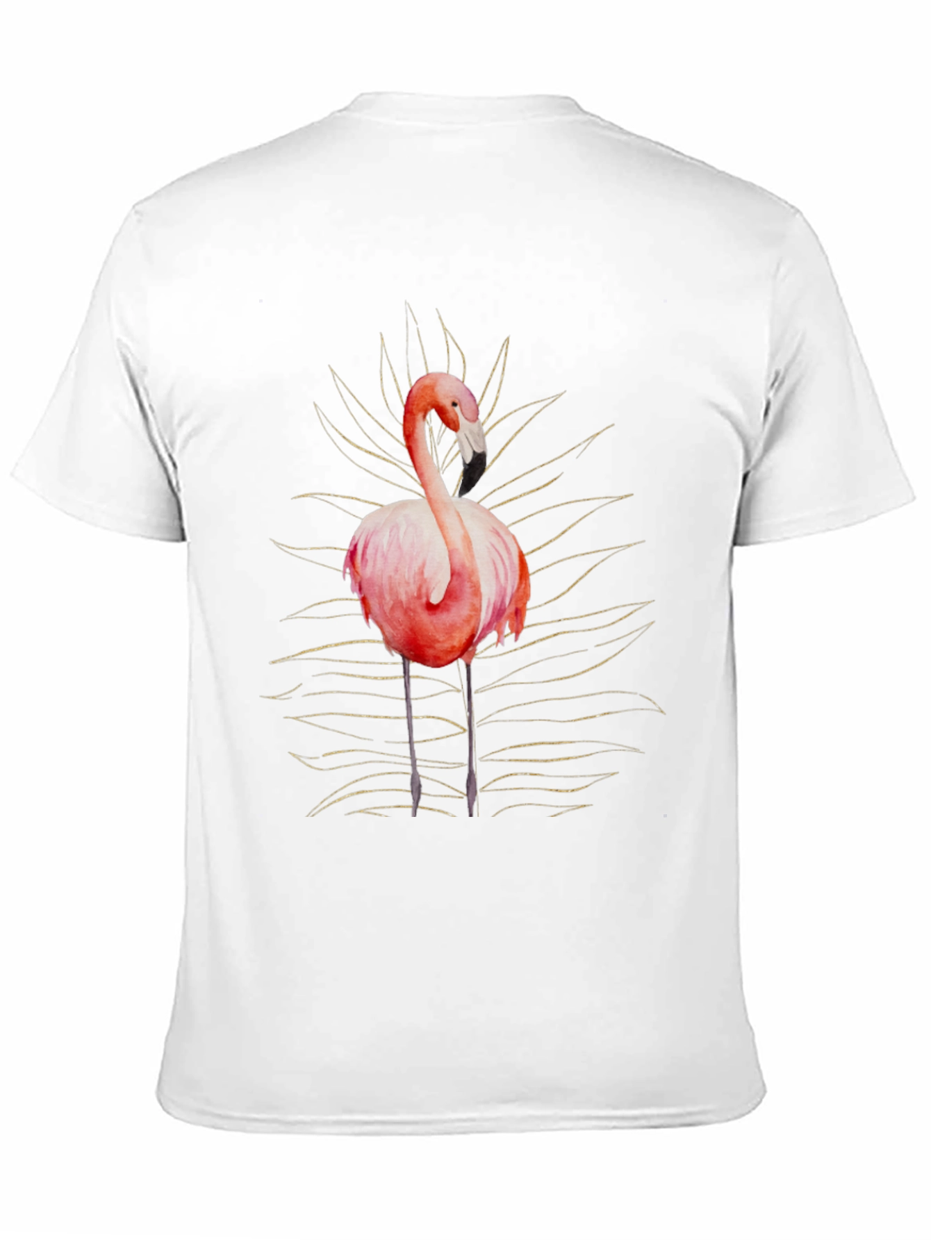 Flamingo Graphic Tee - Stylish Mens Black T-Shirt