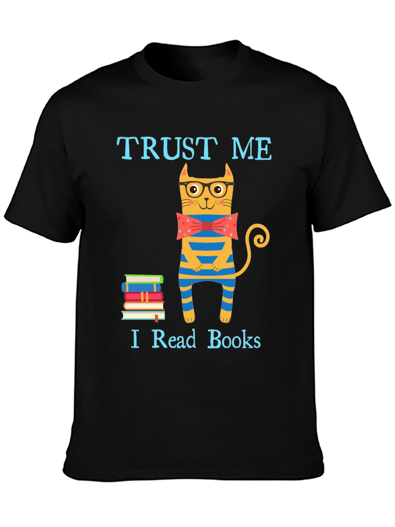 Trust Me I Read Books Funny Cat T-Shirt