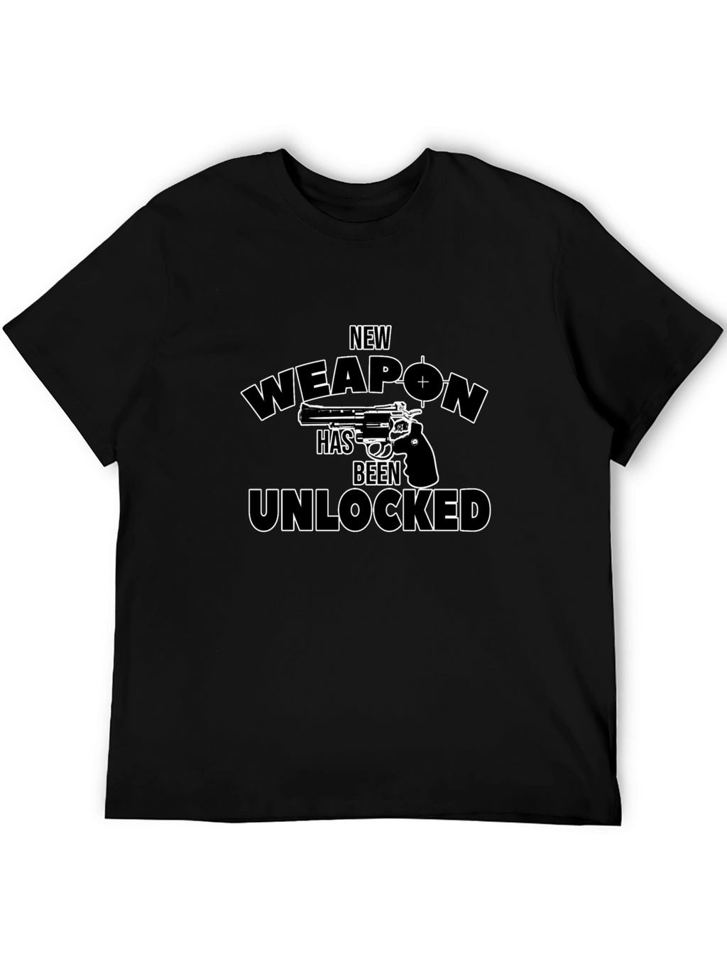 New Weapon Unlocked Novelty Graphic T-Shirt