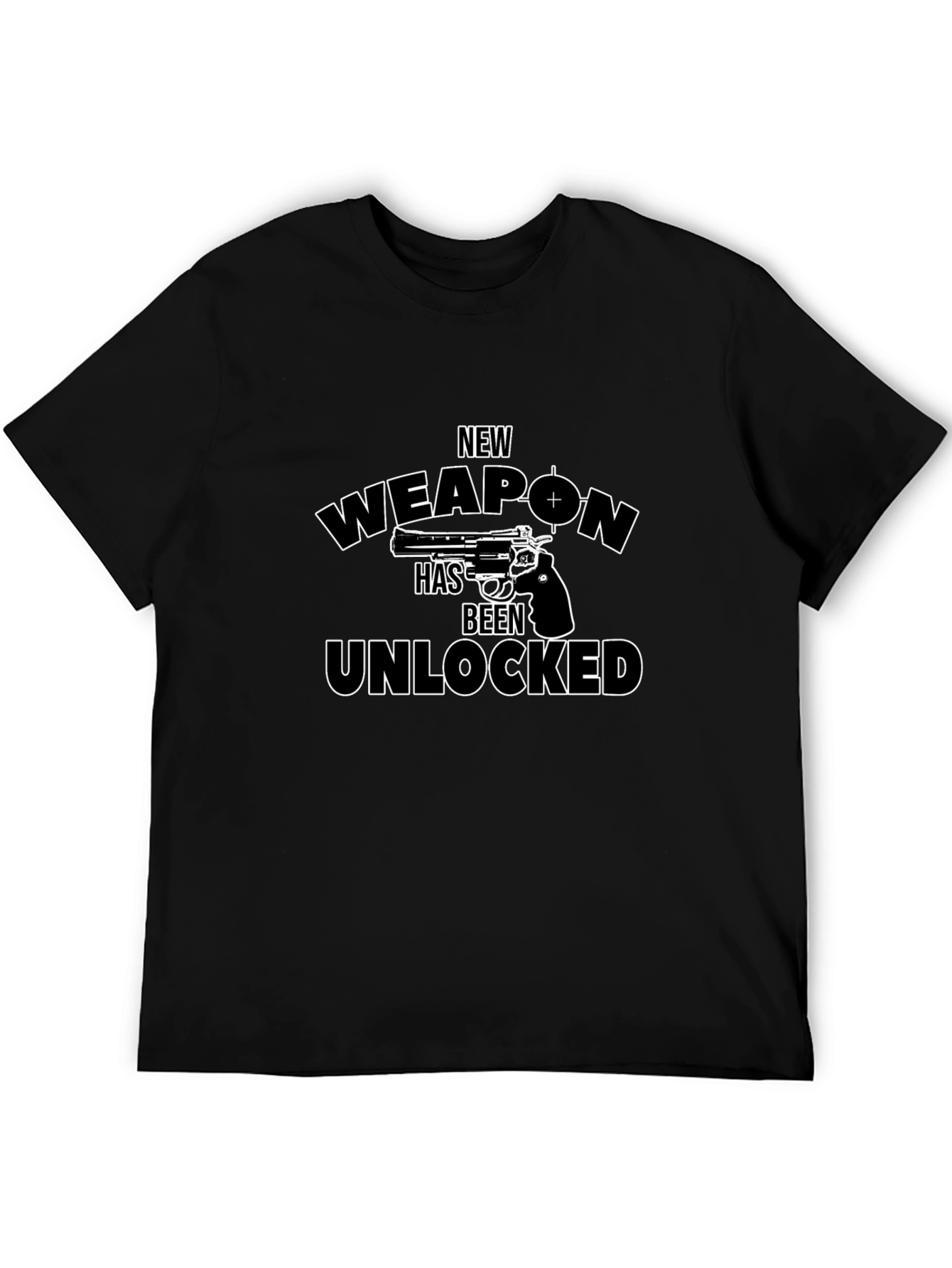 New Weapon Unlocked Novelty Graphic T-Shirt