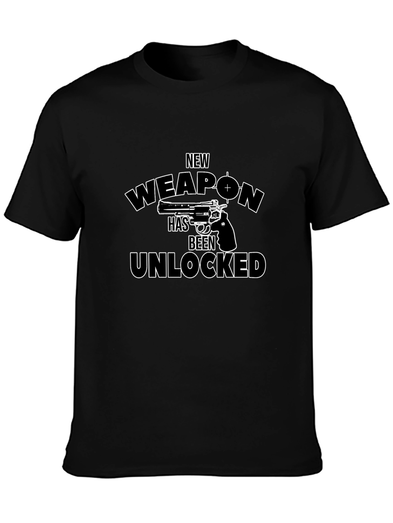New Weapon Unlocked Novelty Graphic T-Shirt