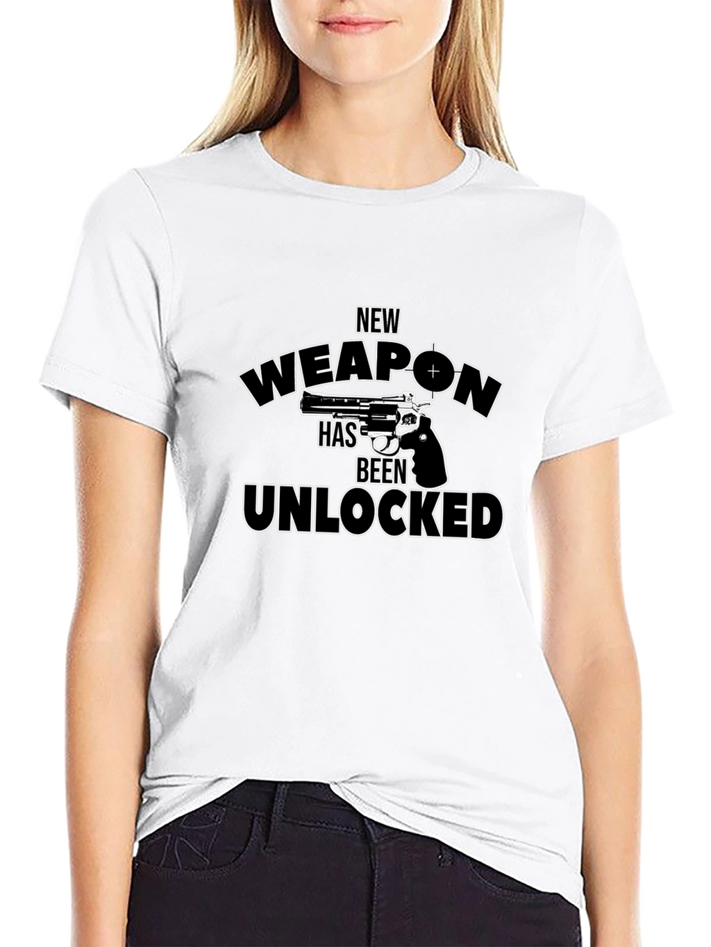 New Weapon Unlocked Novelty Graphic T-Shirt