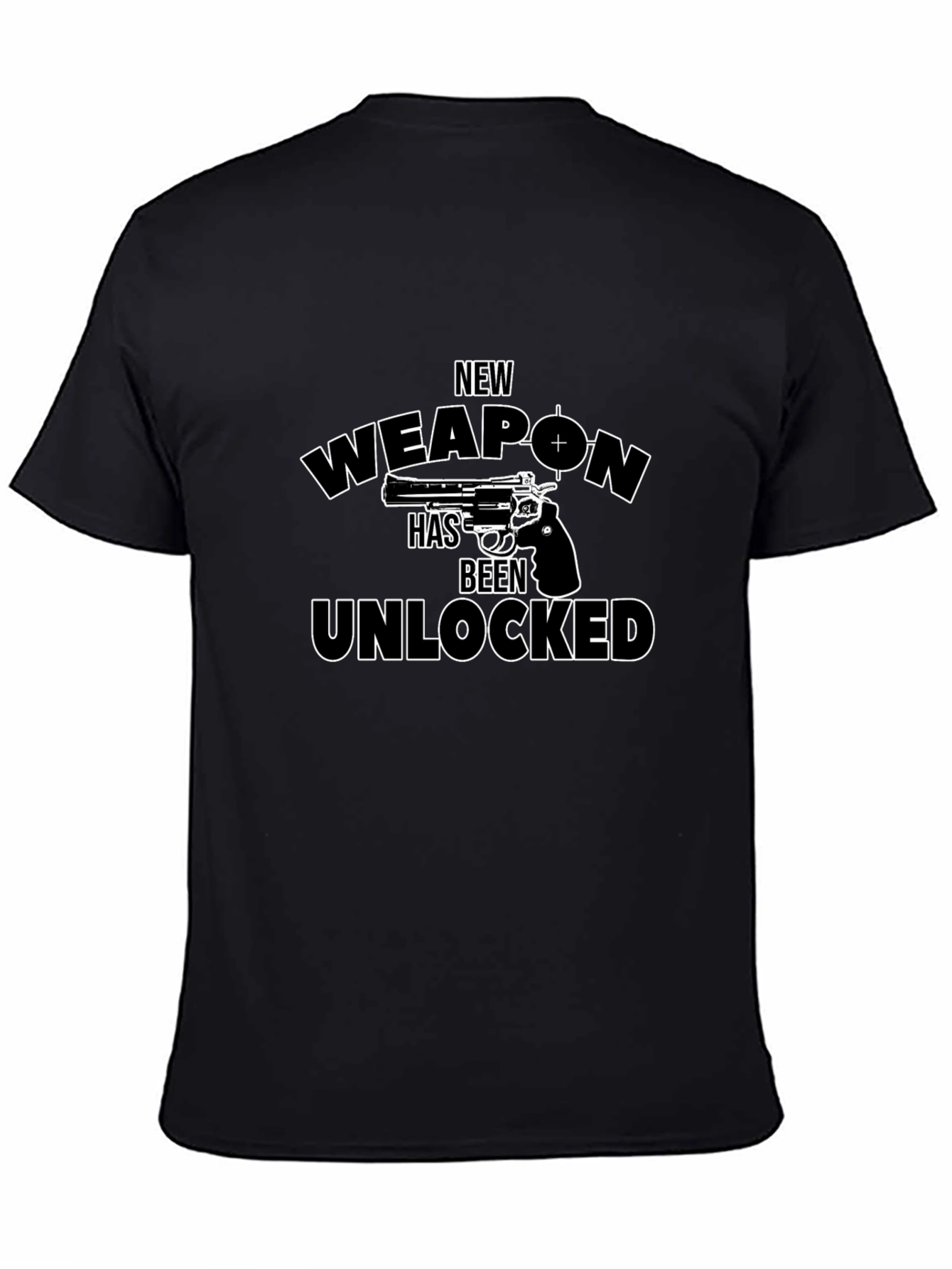 New Weapon Unlocked Novelty Graphic T-Shirt