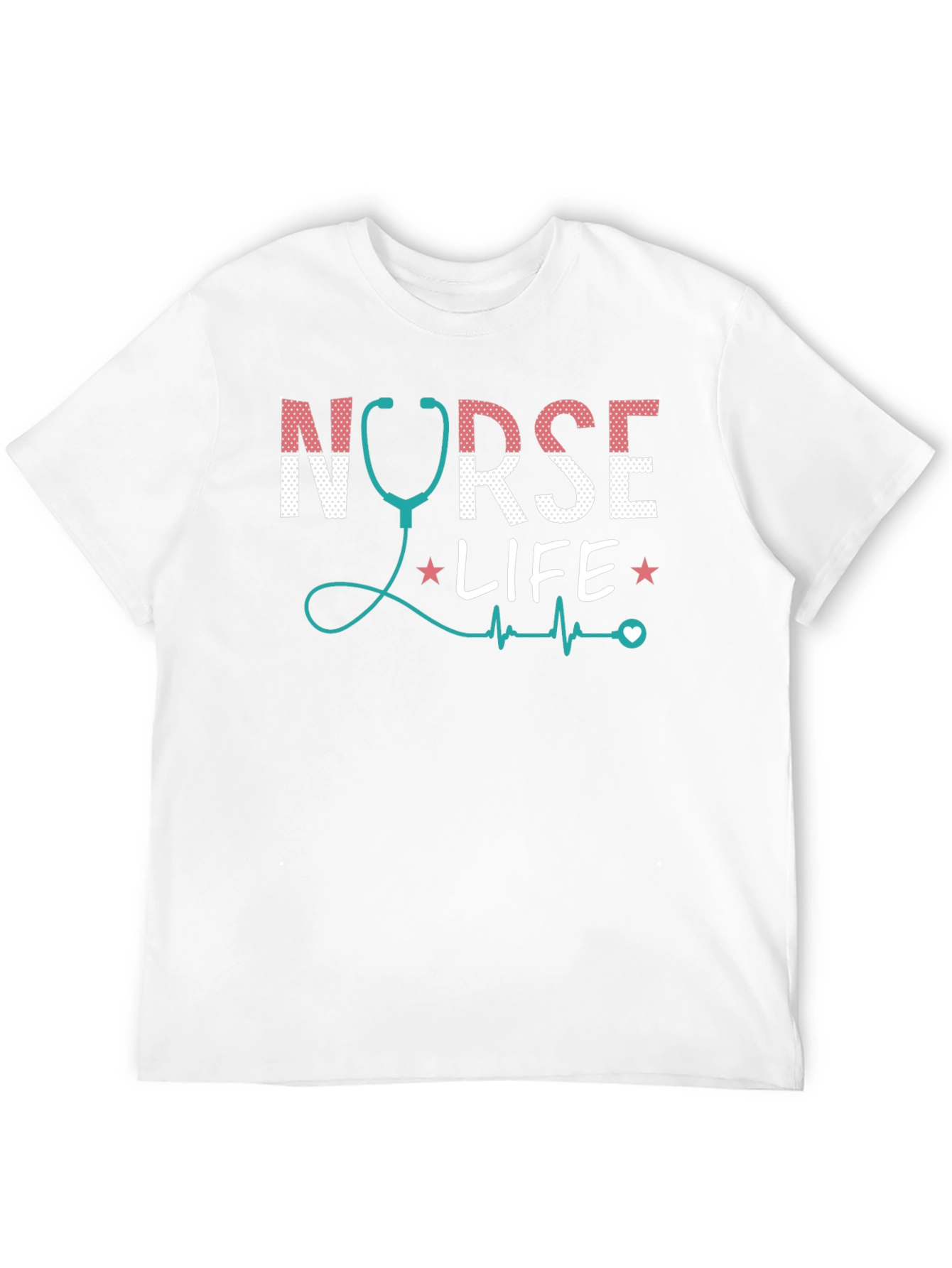 Nurse Life Graphic Tee - Stethoscope Design