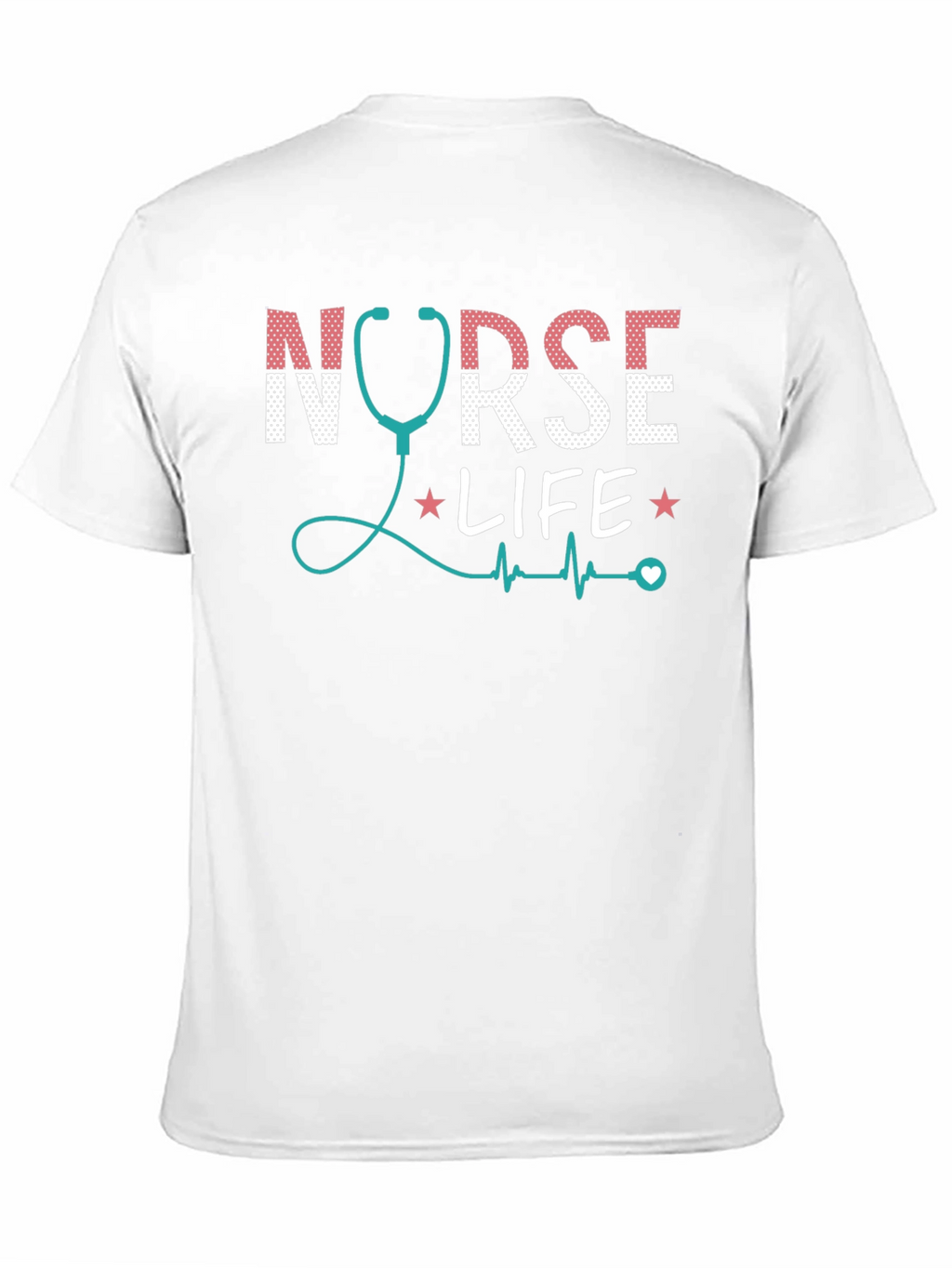 Nurse Life Graphic Tee - Stethoscope Design