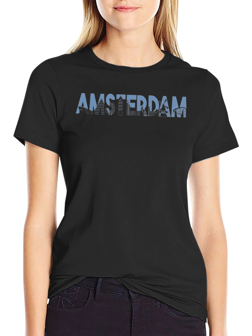 Amsterdam Skyline Graphic T-Shirt
