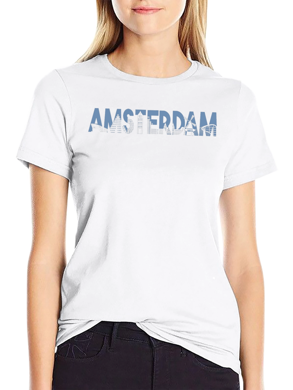 Amsterdam Skyline Graphic T-Shirt
