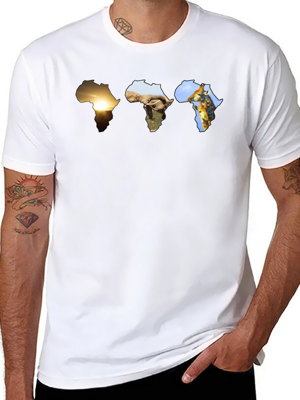 Africa Wildlife Silhouette T-Shirt