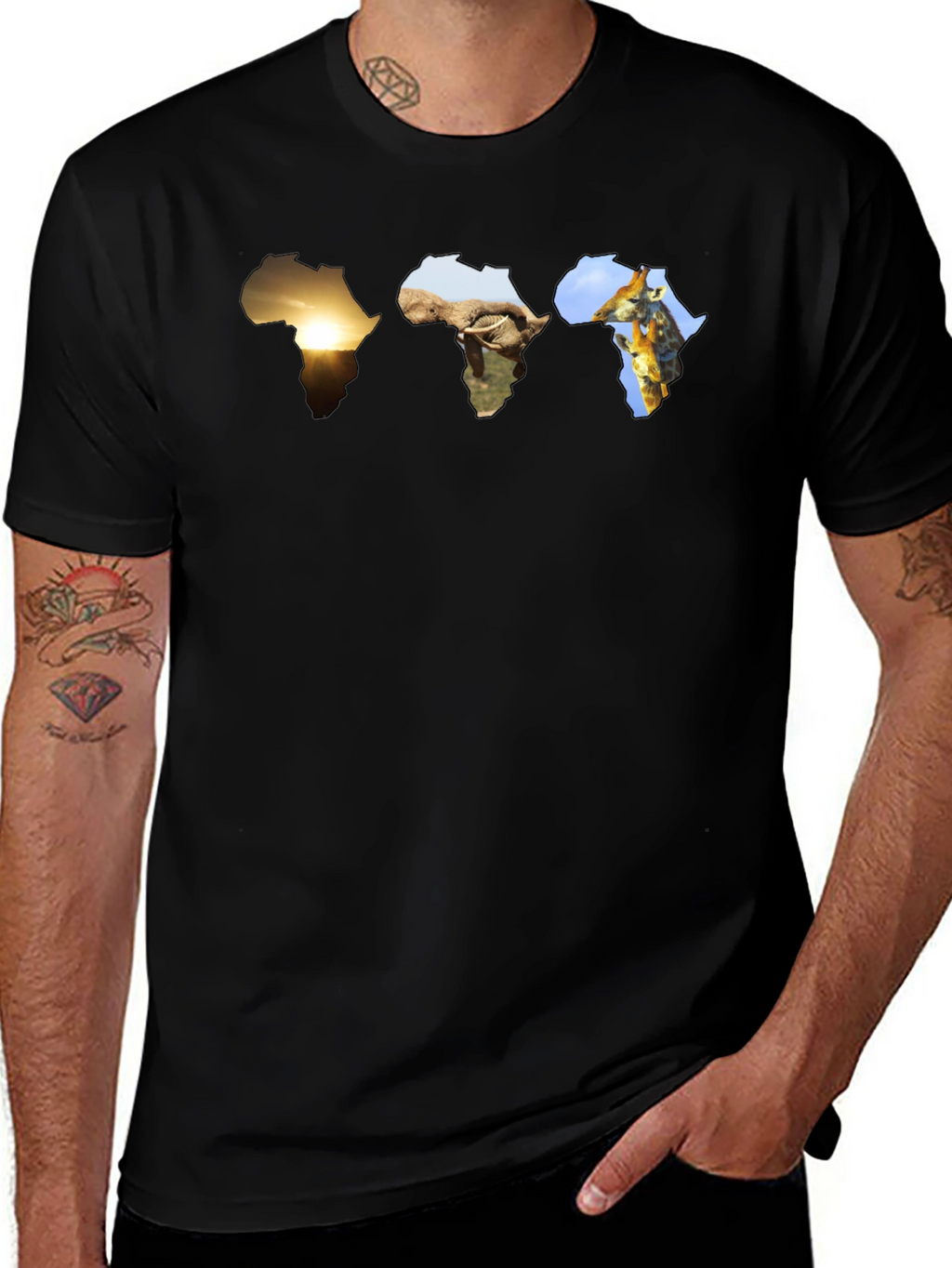 Africa Wildlife Silhouette T-Shirt