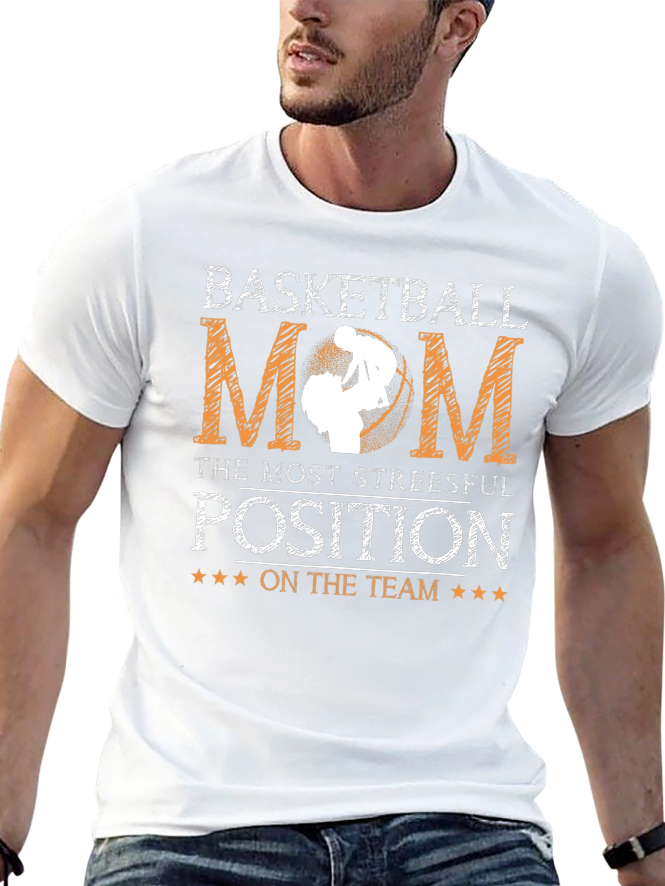 Basketball Mom T-Shirt - Stressful Position Tee