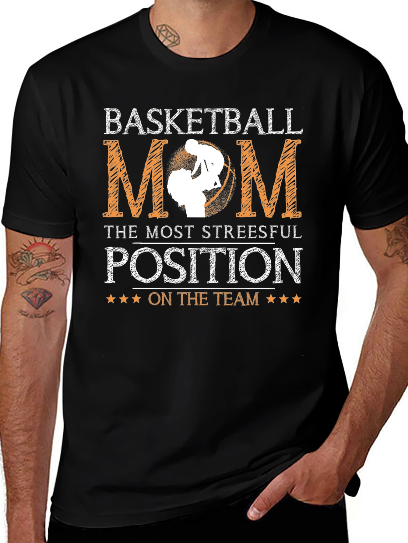 Basketball Mom T-Shirt - Stressful Position Tee