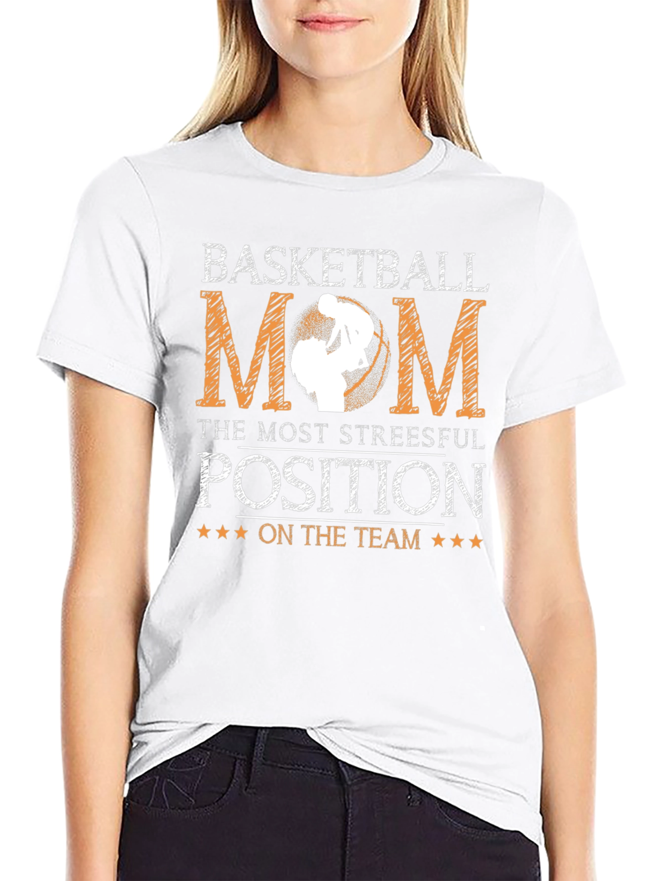Basketball Mom T-Shirt - Stressful Position Tee