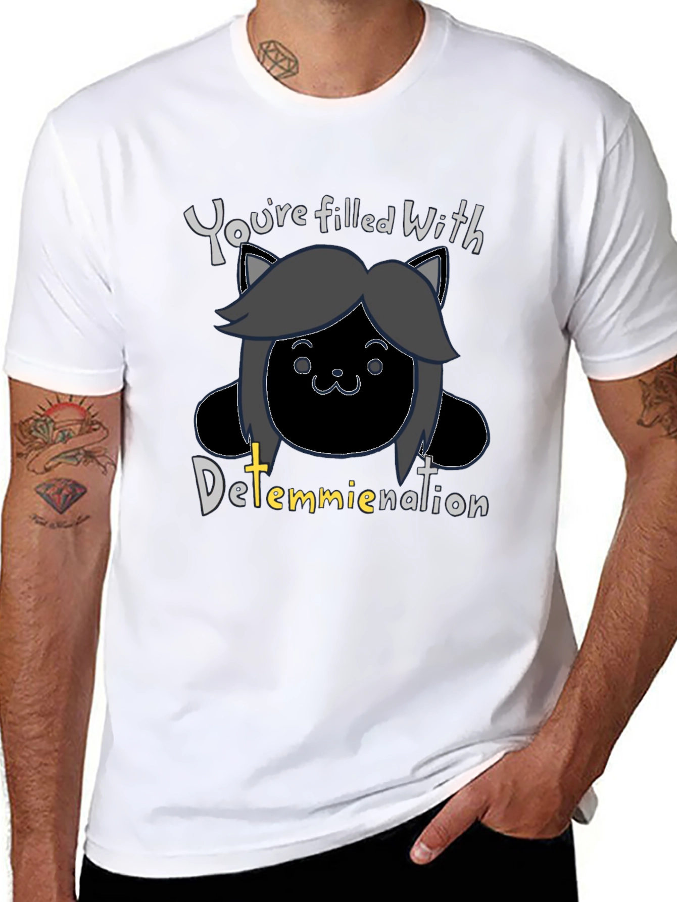 Temmie Determination Graphic Tee