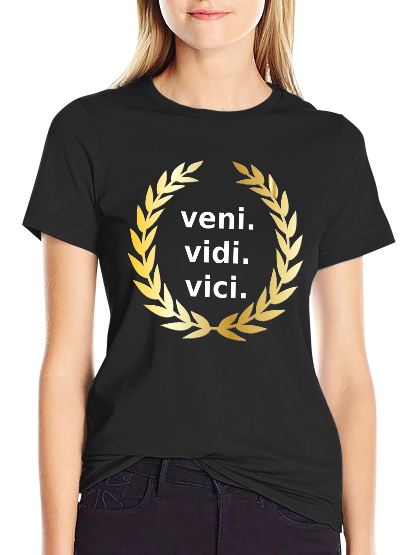 Veni Vidi Vici T-Shirt - Roman Empire Caesar Quote