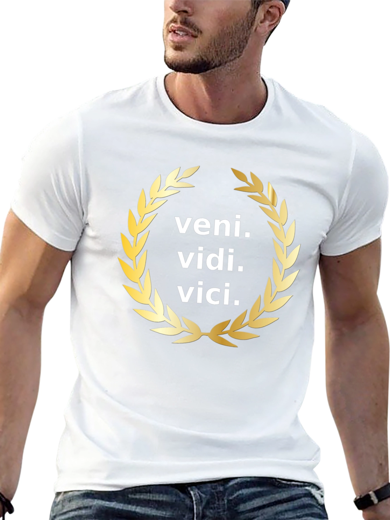 Veni Vidi Vici T-Shirt - Roman Empire Caesar Quote