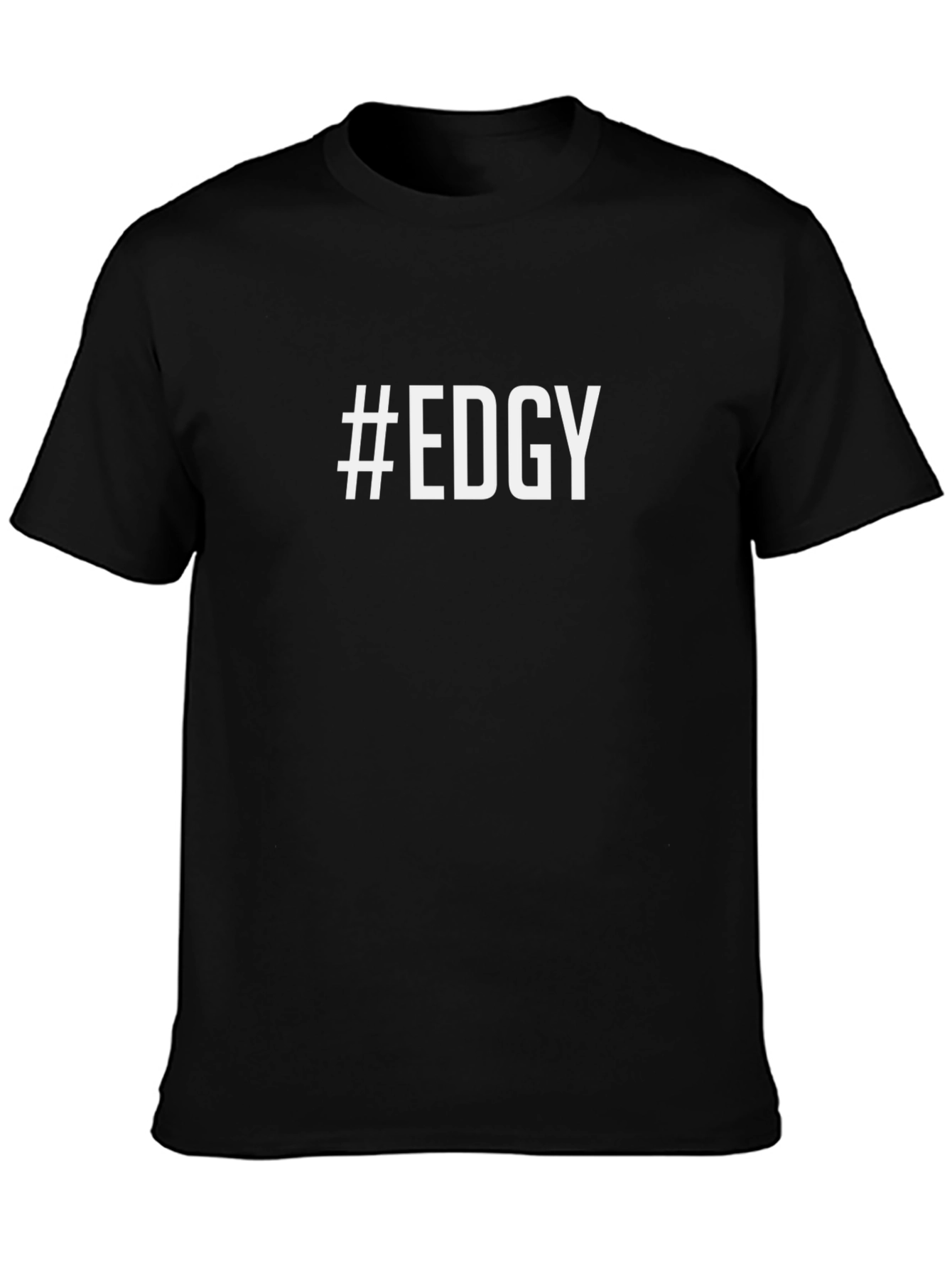#Edgy Black T-Shirt - Cool & Trendy Streetwear