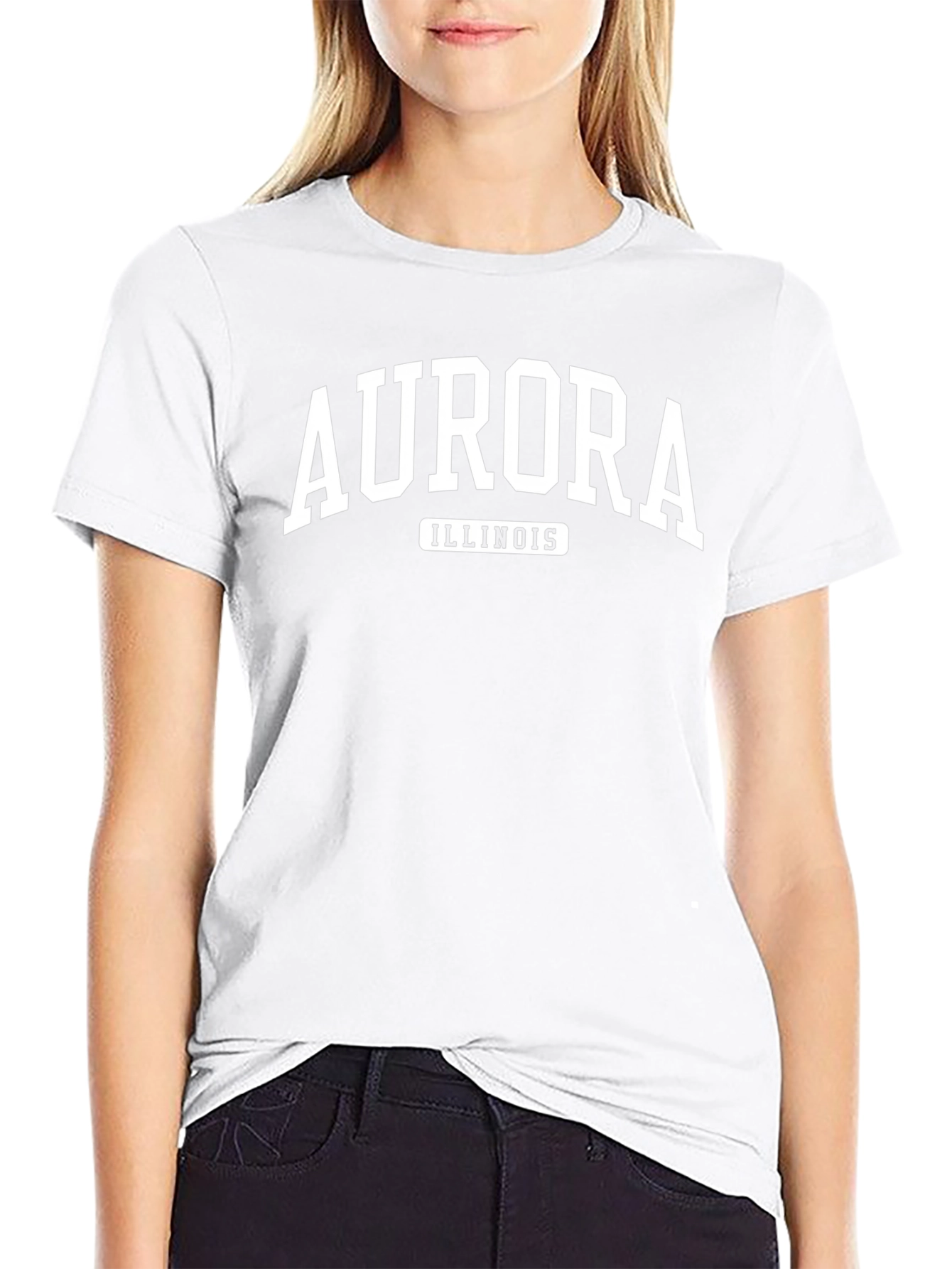 Aurora Illinois T-Shirt Black