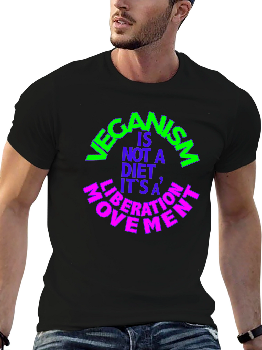 Vegan Liberation Movement Black Tee