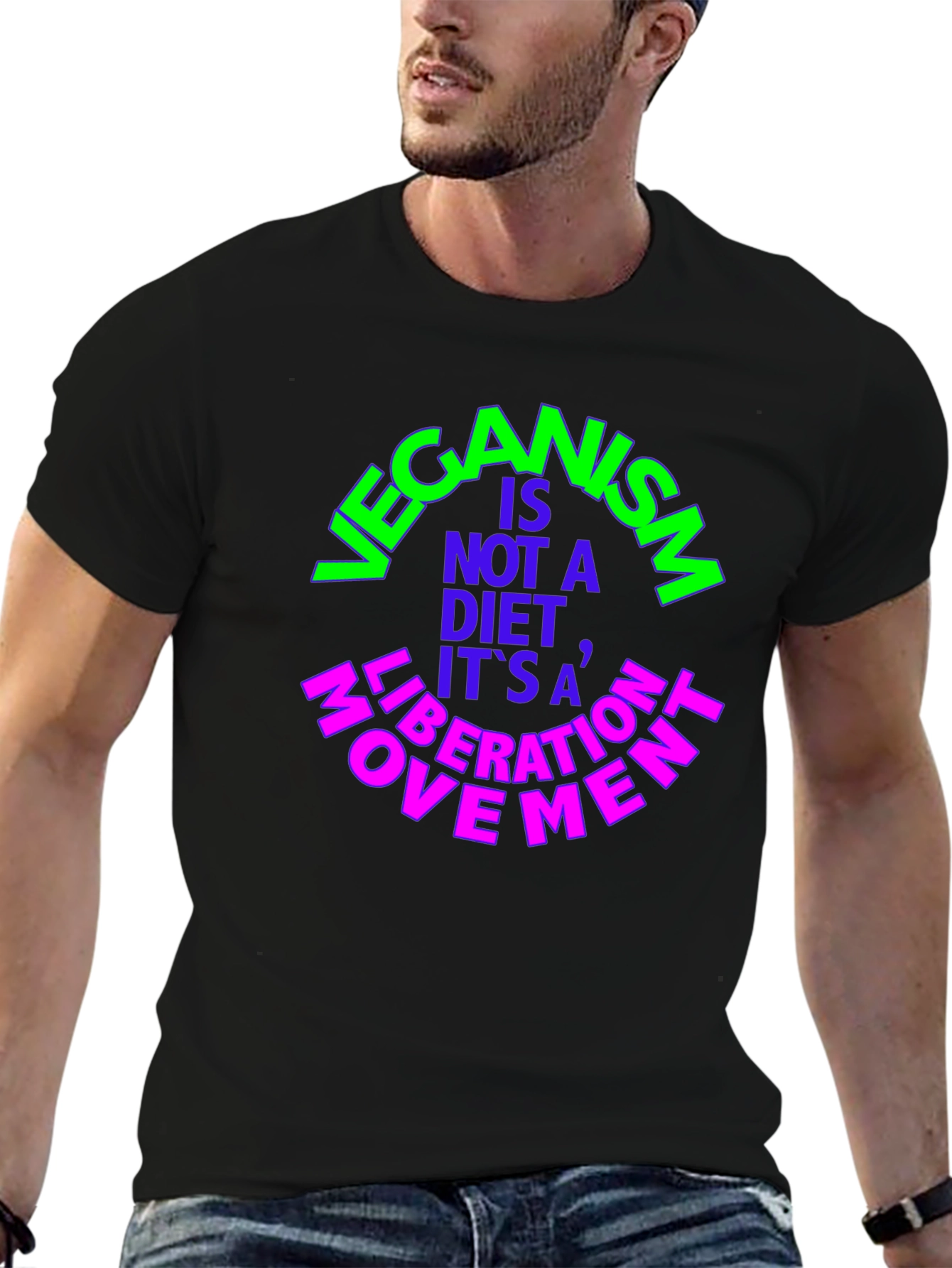 Vegan Liberation Movement Black Tee