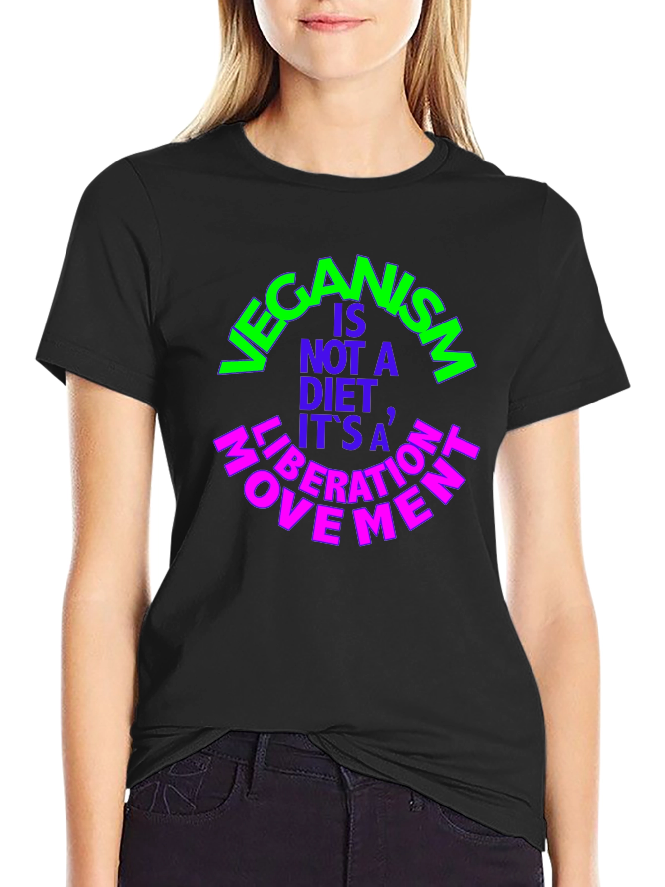 Vegan Liberation Movement Black Tee